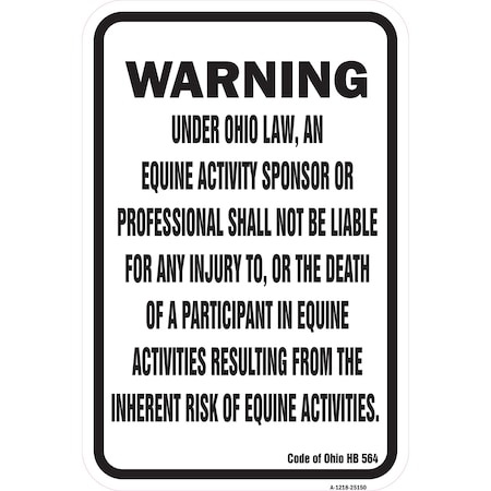 Signmission Safety Sign, 12 in Height, Aluminum, 18 in Length, 25150 A-1218-25150